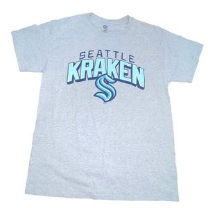 Men’s Seattle Kraken NHL Hockey Short Sleeve T-Shirt Heather Gray Size Medium